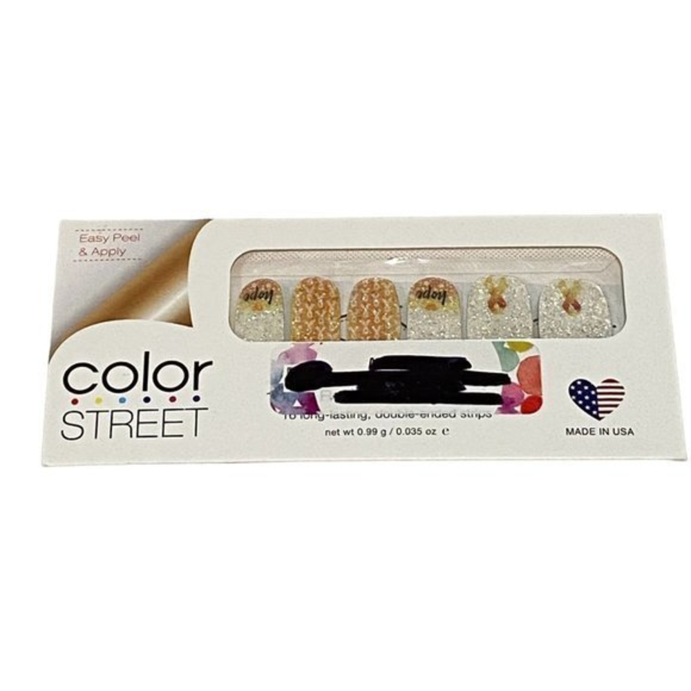 Color Street Hope Love‎ Cure Nail Strips NWT Retired